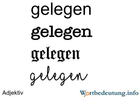 gelegen bedeutung.